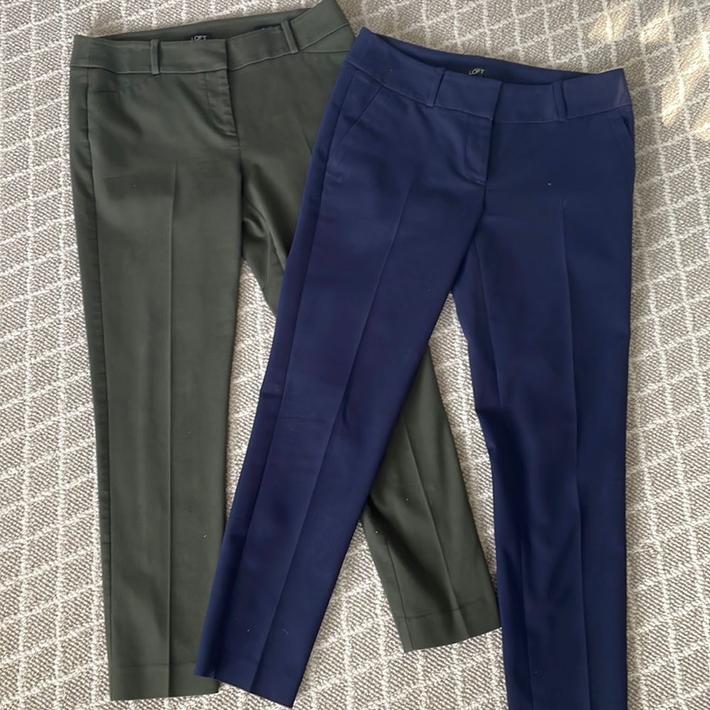 2 pairs size 4 Loft Julie pant